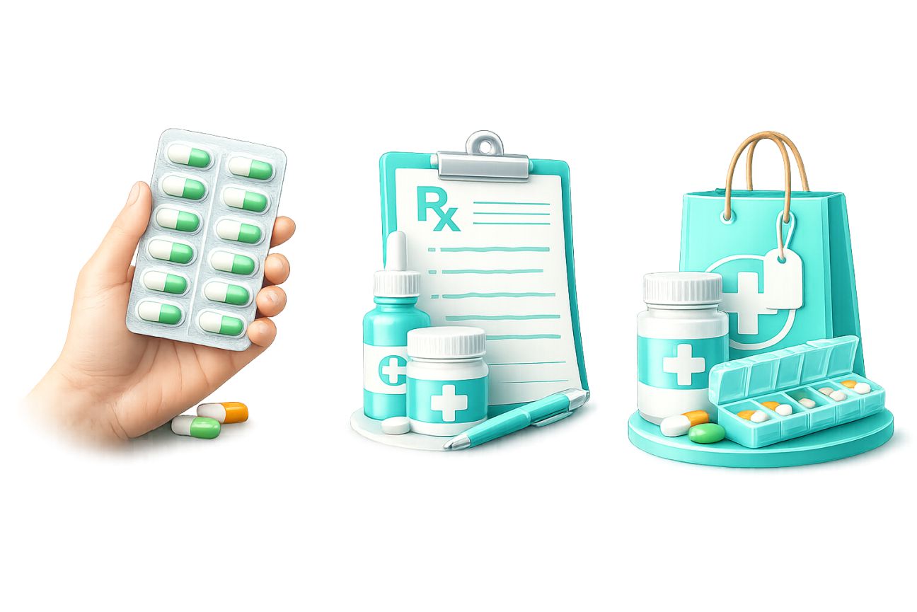 Medicamentos e produtos de farmácia